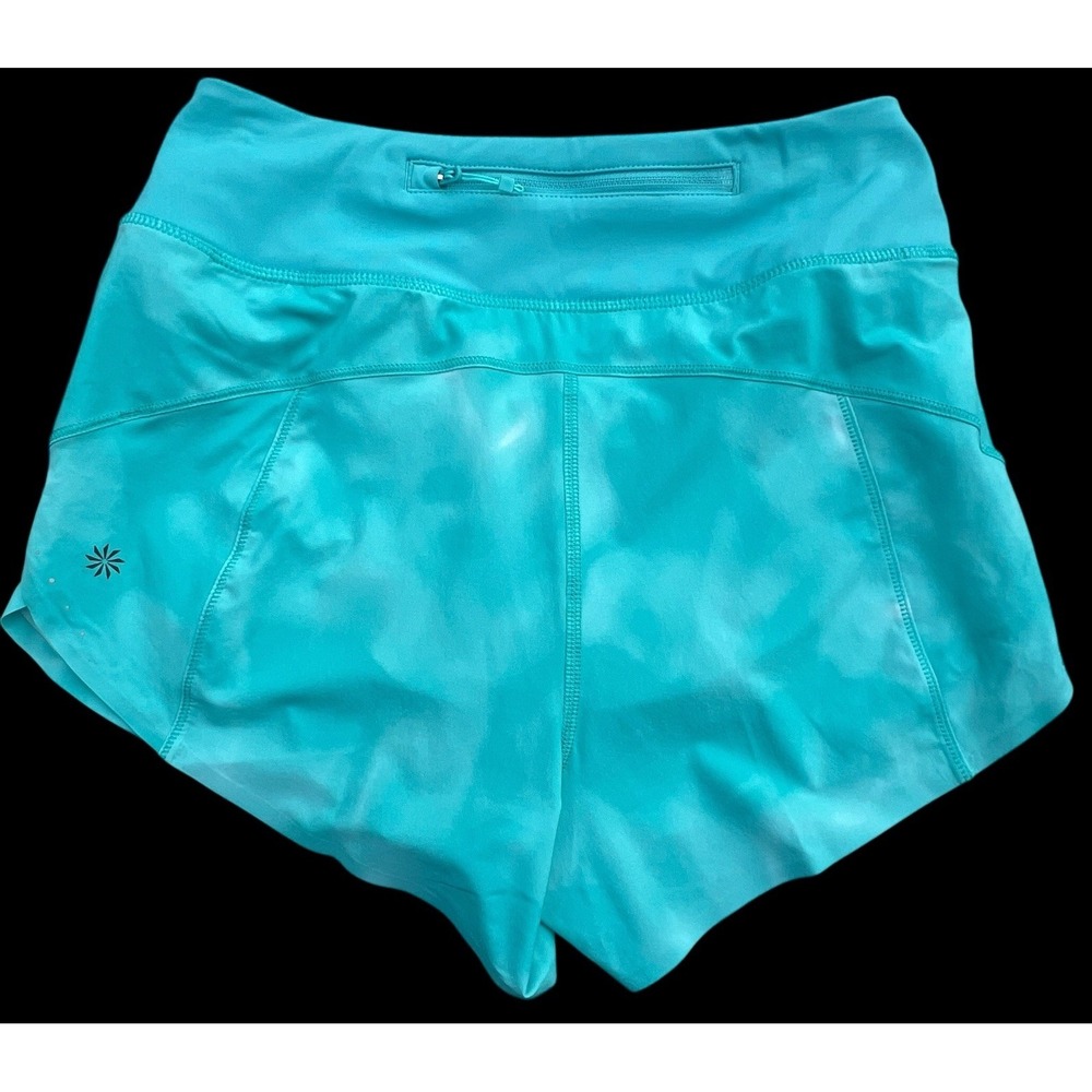 Athleta Run With It 3.5" Athletic Training Running Shorts Women XXS Teal NWT - Picture 2 of 11